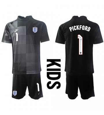 England Jordan Pickford #1 Målvakt babykläder Hemmatröja barn VM 2022 Korta ärmar (+ Korta byxor)